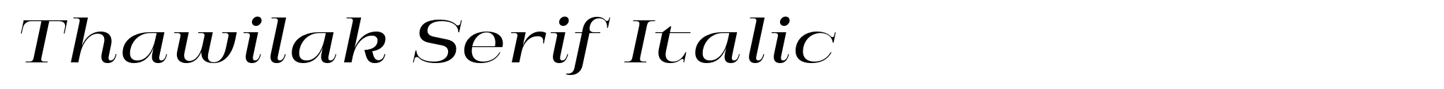 Thawilak Serif Italic image